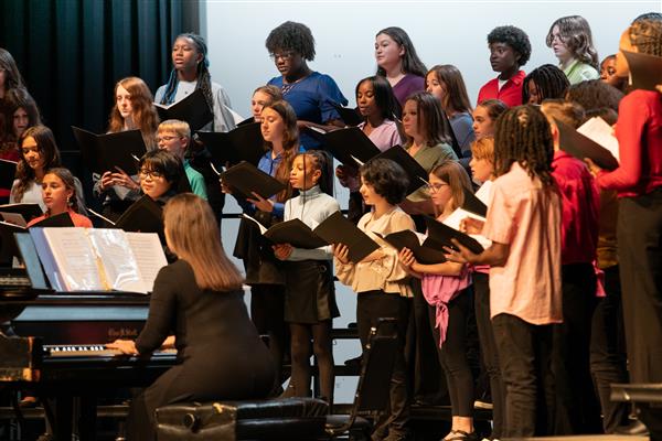 2023 All County Chorus Students Performing